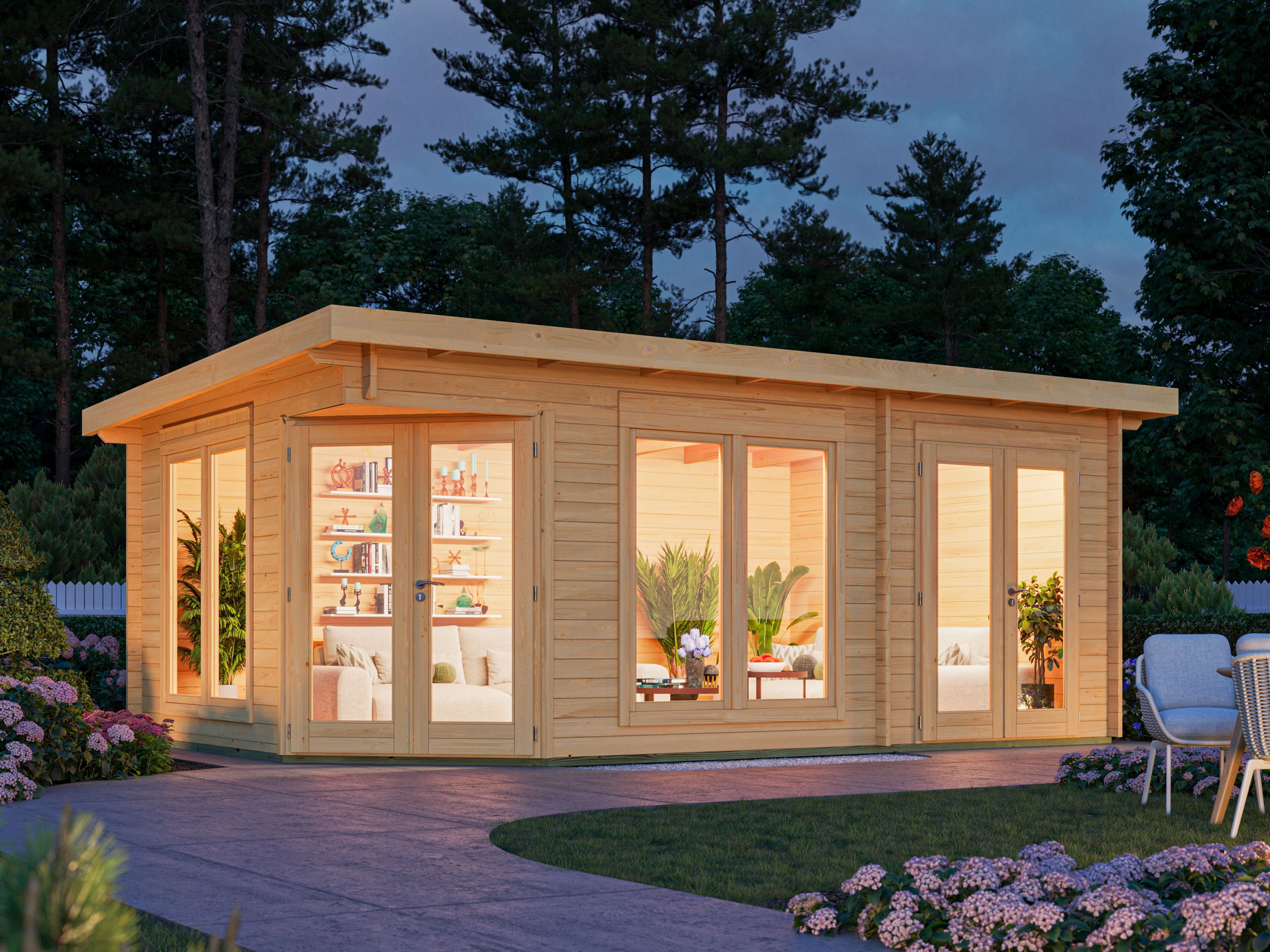 Fjordholz 5 Eck Holzgartenhaus Modell Julia 40 | 5x4m Unkategorisiert online kaufen