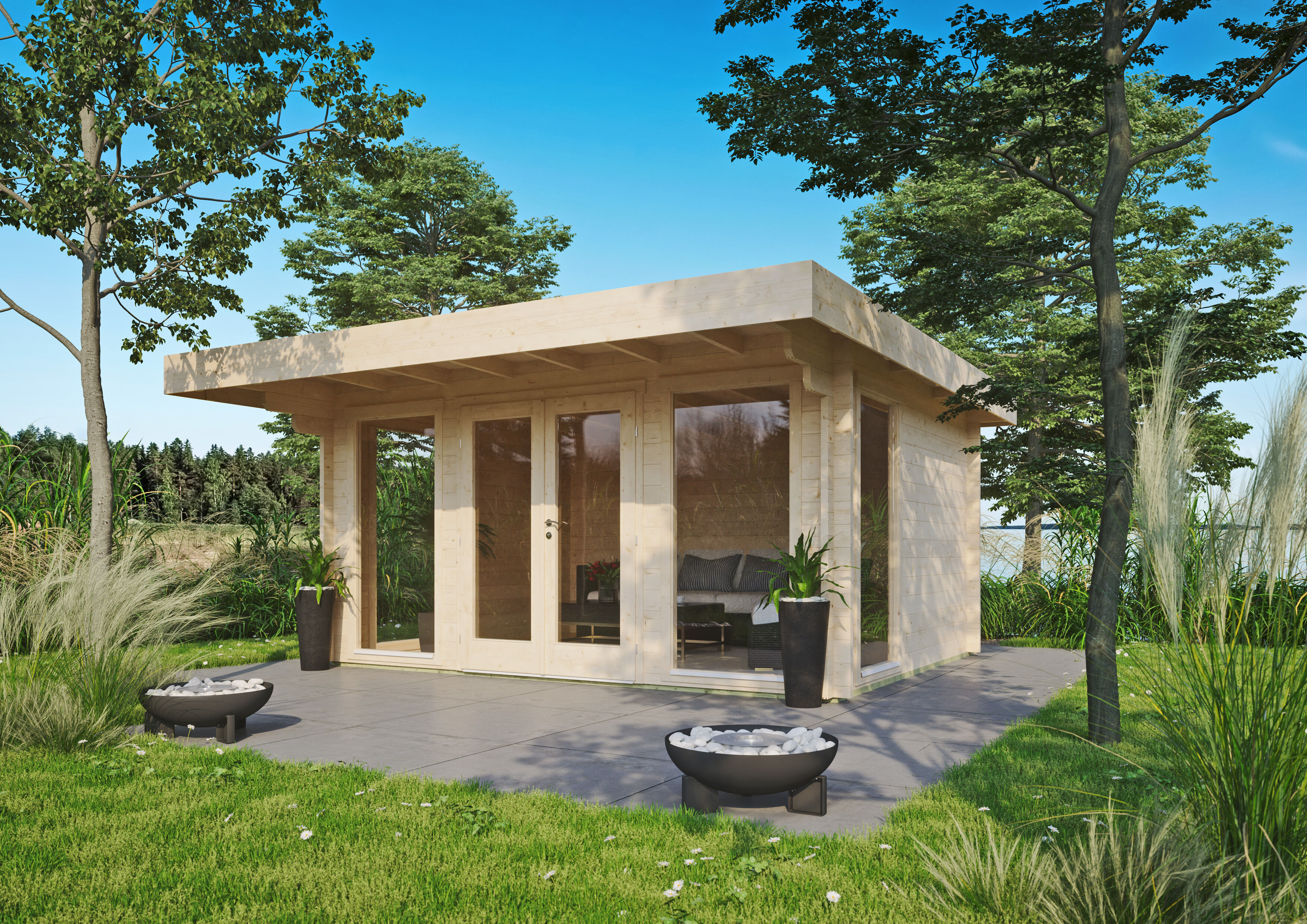Fjordholz Holzgartenhaus Modell Greta 44 A | 5x4m Unkategorisiert online kaufen