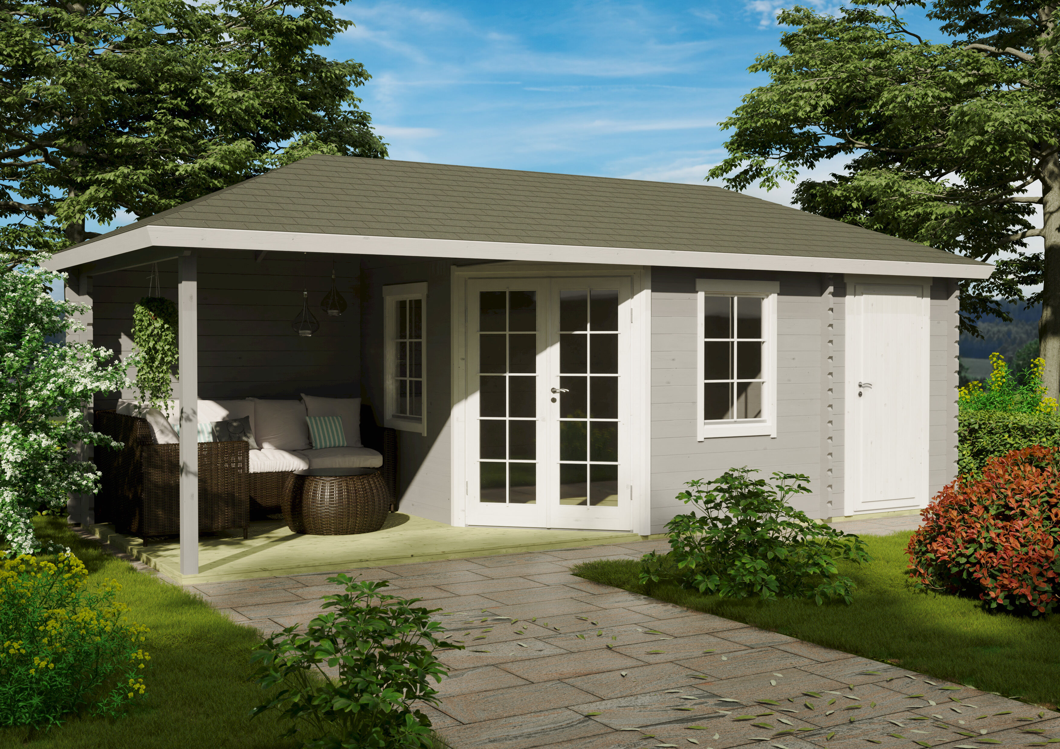 Fjordholz Holzgartenhaus Modell Kiano 44 A | 5x4m Unkategorisiert online kaufen