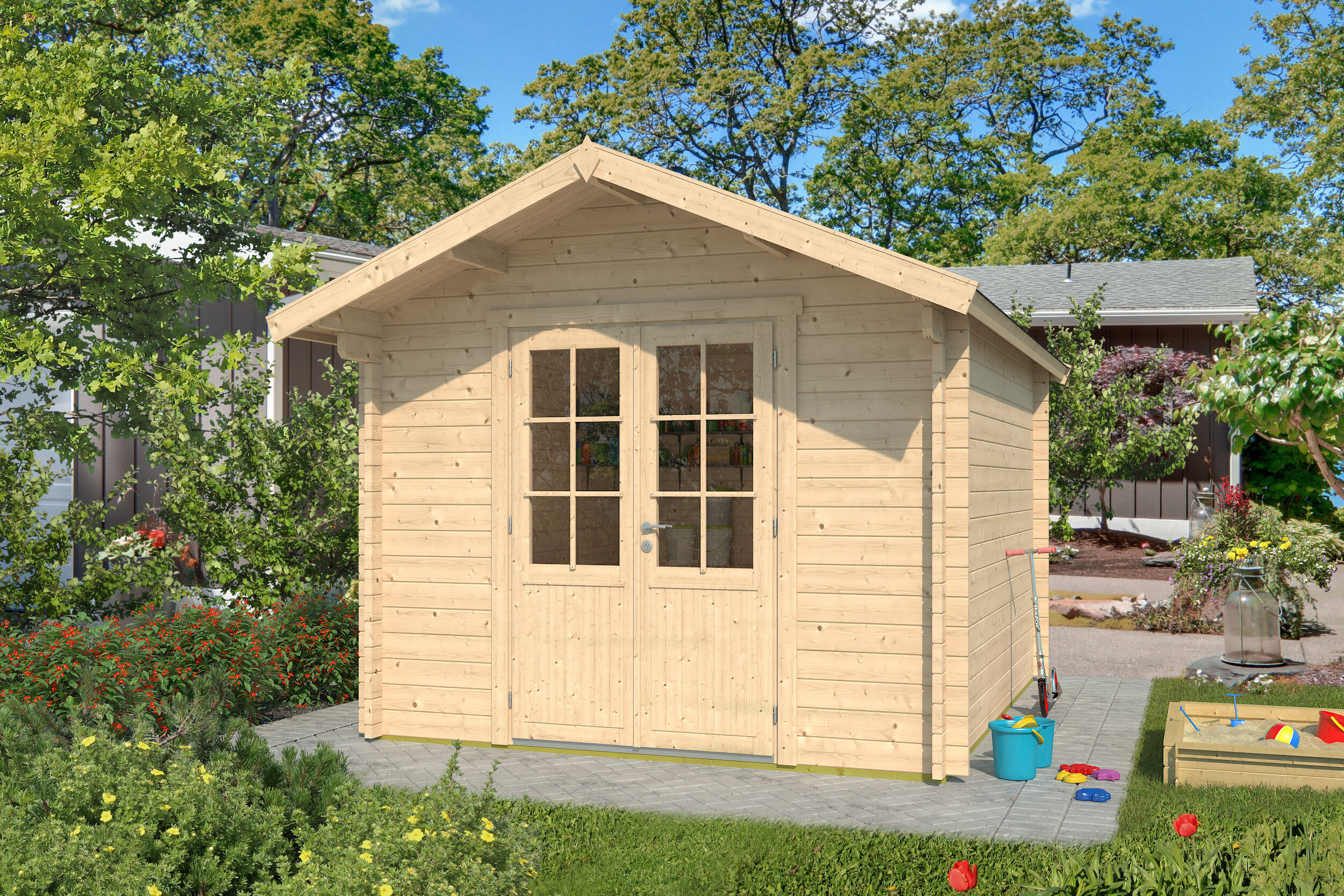 Fjordholz Holzgartenhaus Modell Lexi 44 G Premium | 3x3m Unkategorisiert online kaufen