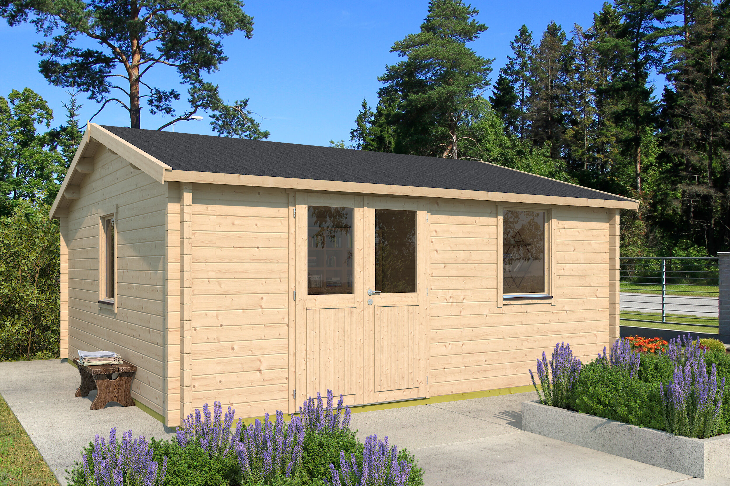 Fjordholz Holzgartenhaus Modell Narvic 70 G | 6x4m Unkategorisiert online kaufen
