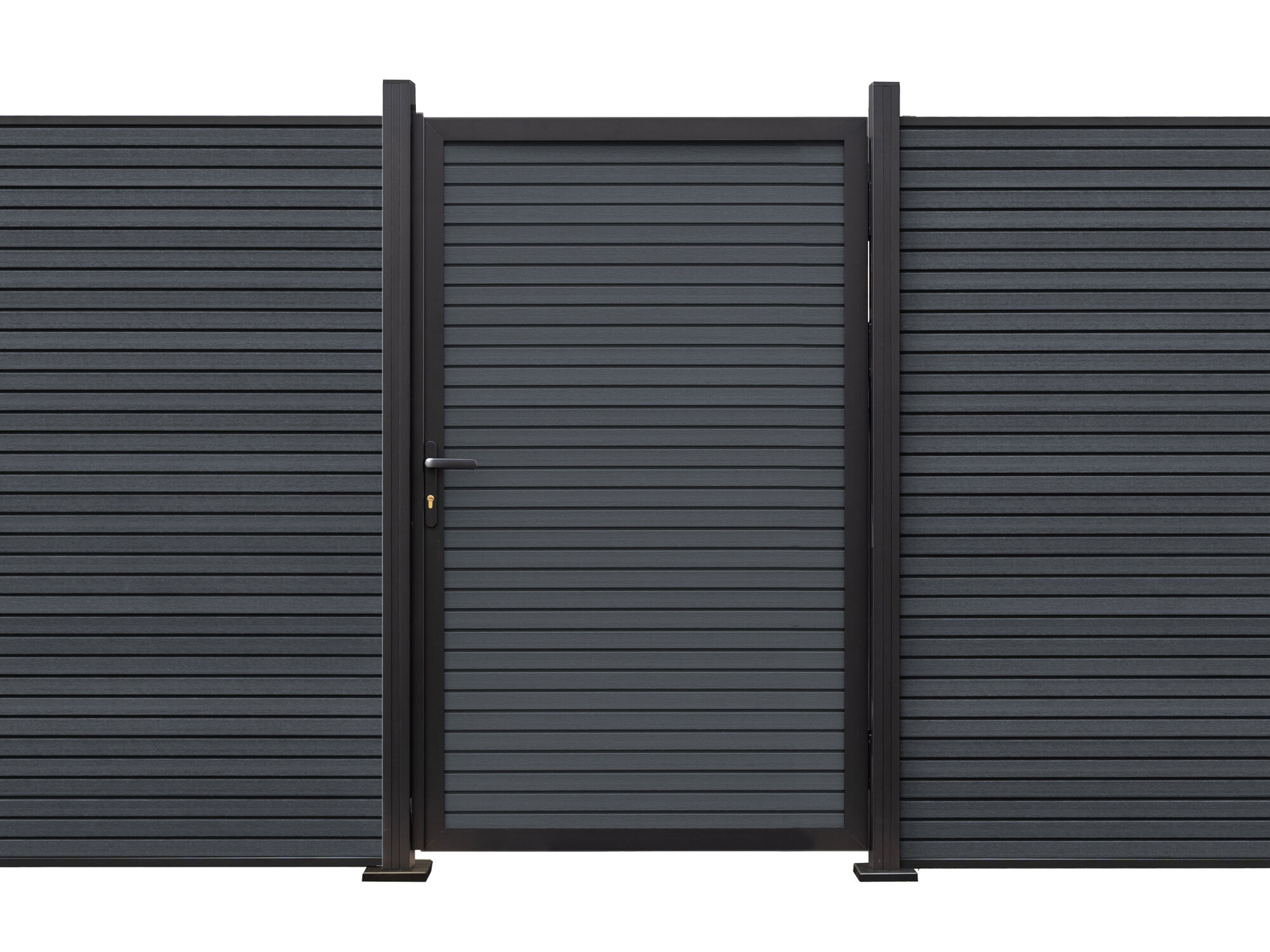 WPC Einzeltor Modell FineLine 100x180 cm Anthrazit Unkategorisiert online kaufen
