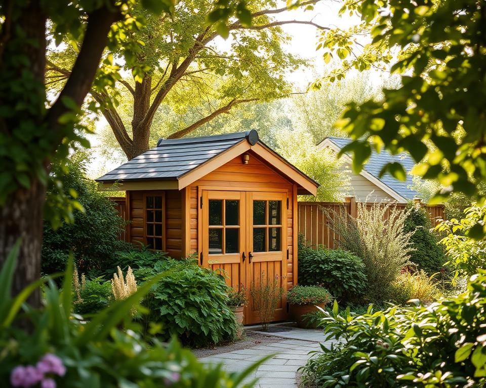 Größenbeschränkungen für Gartenhäuser