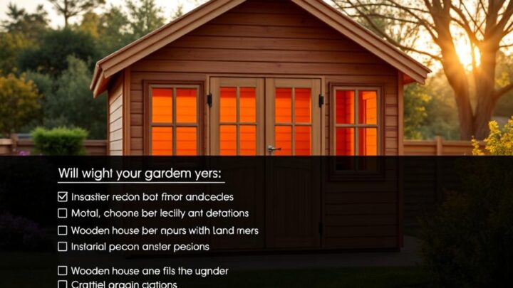 Holz-Gartenhaus-Kauf-Checkliste