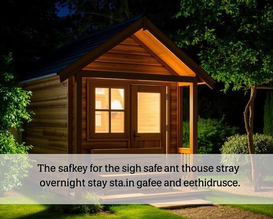 Sicherheits- und Gesundheitsaspekte beim Übernachten im Gartenhaus