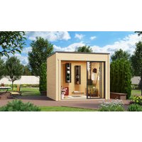 Fjordholz Holzgartenhaus Modell Q-BIC Alu 70 G | 3x3m