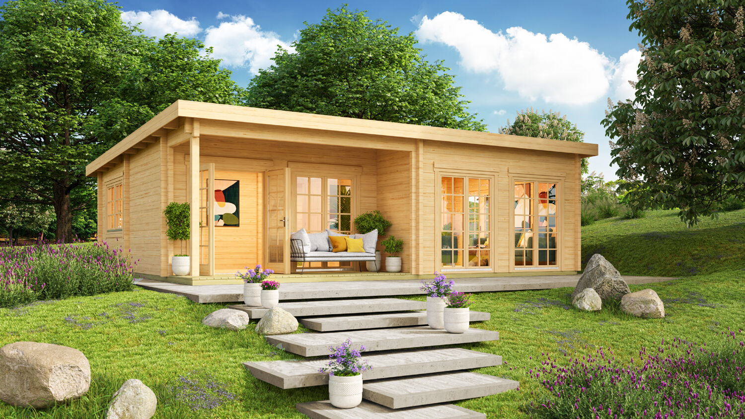 Fjordholz Ferien- und Freizeit Haus Modell Westerl | 8x6m