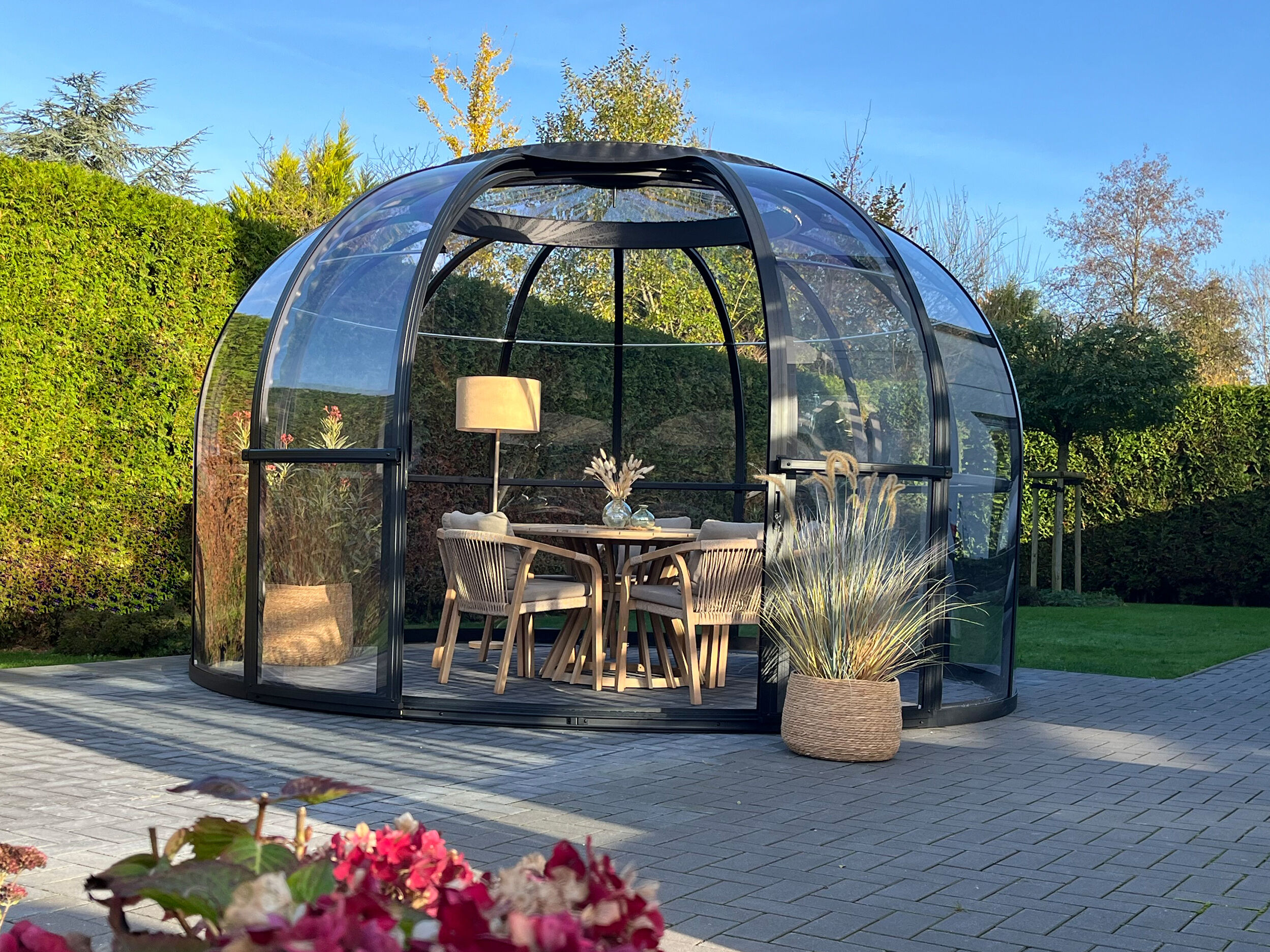 Fjordholz Sky Lounge - Garten Iglu Größe 410 cm | 4x4m