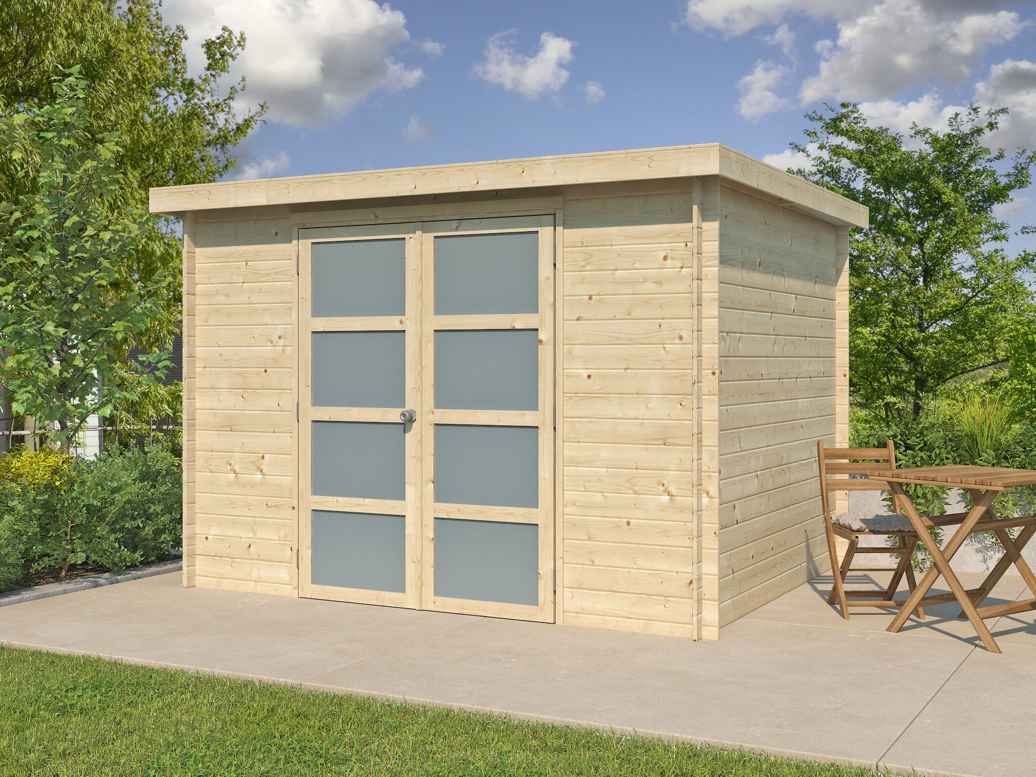 Gerätehaus Modell Umea 7,38 m² | 3x2m