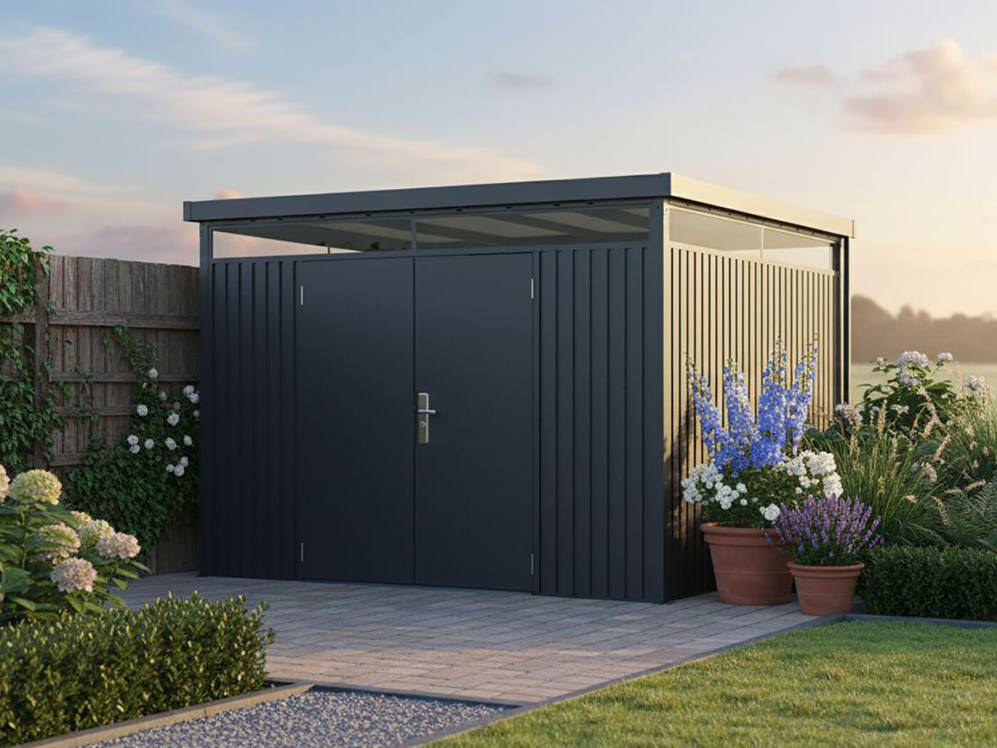 StarLine Metall Gerätehaus Modell Solidum 9,0 m² | 3x3m
