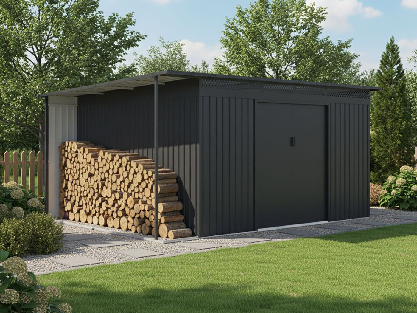 Metall Gerätehaus Modell Berlin 11,93 m² | 4x3m