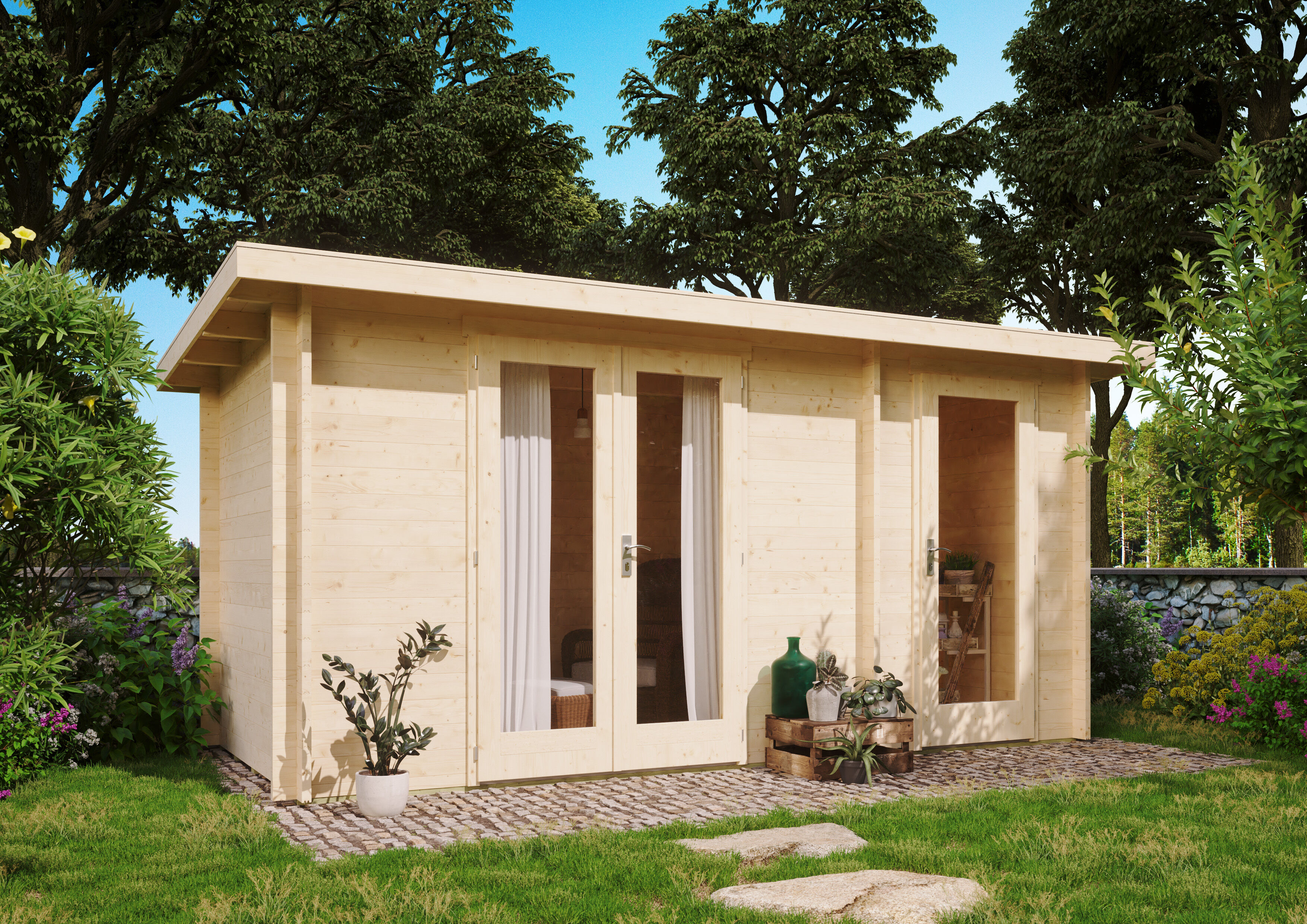 Fjordholz Holzgartenhaus Modell Carin 44 A | 5x3m