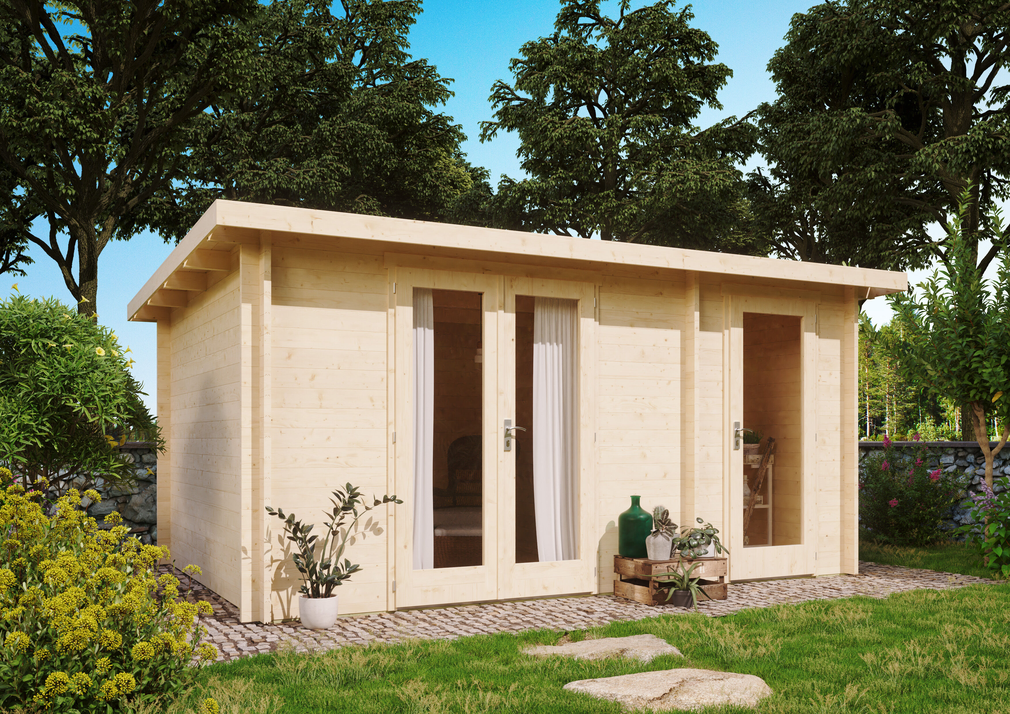 Fjordholz Holzgartenhaus Modell Carin 44 C | 5x3m