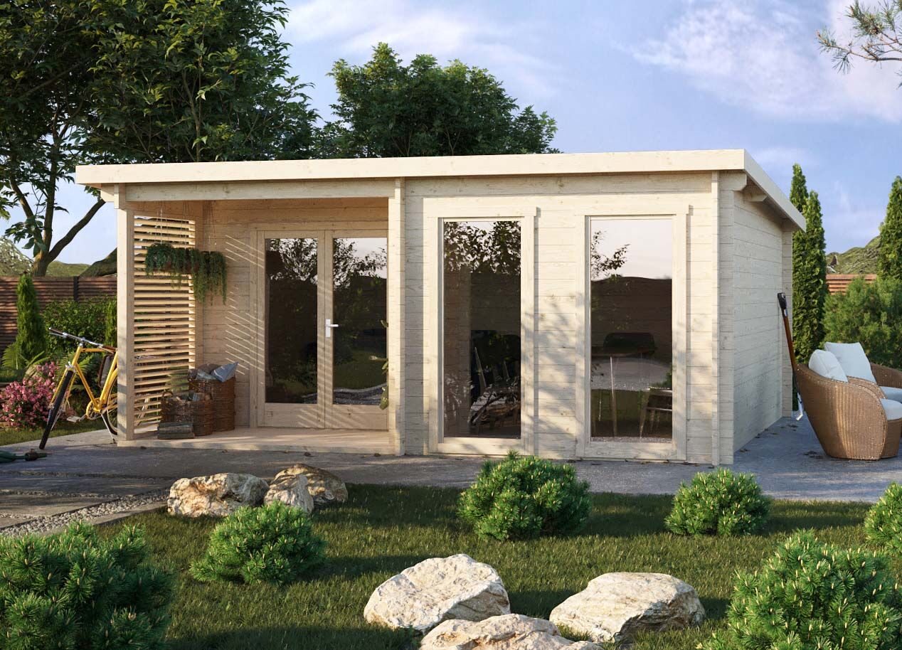Fjordholz Holzgartenhaus Modell Alba 44 | 6x3m