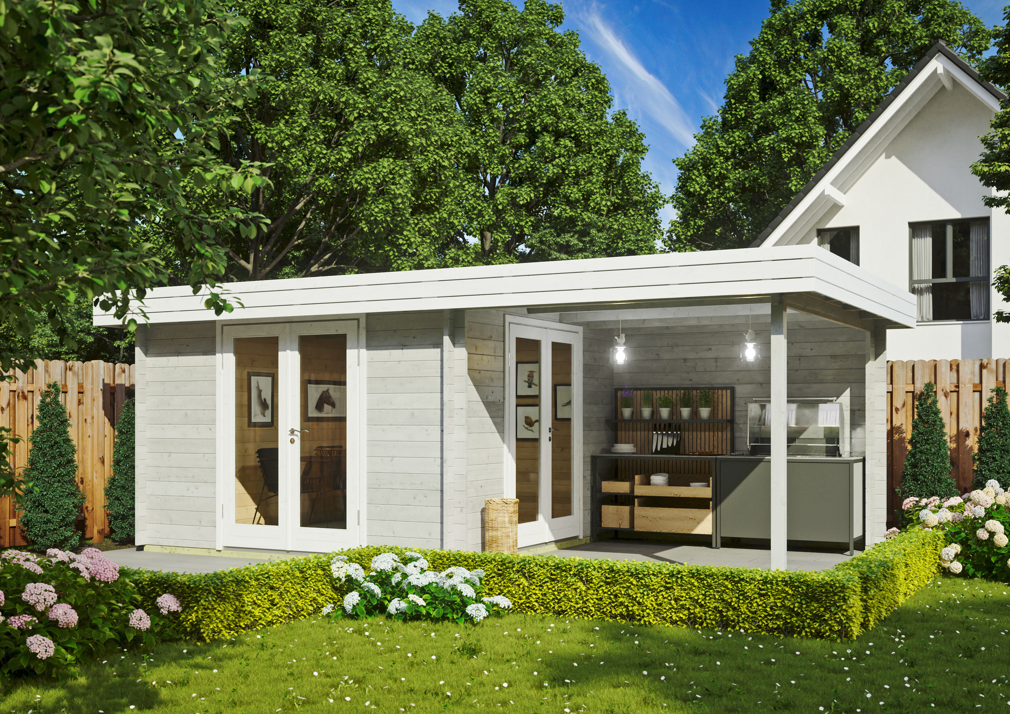 Fjordholz Holzgartenhaus Modell Ranja 44 | 6x4m