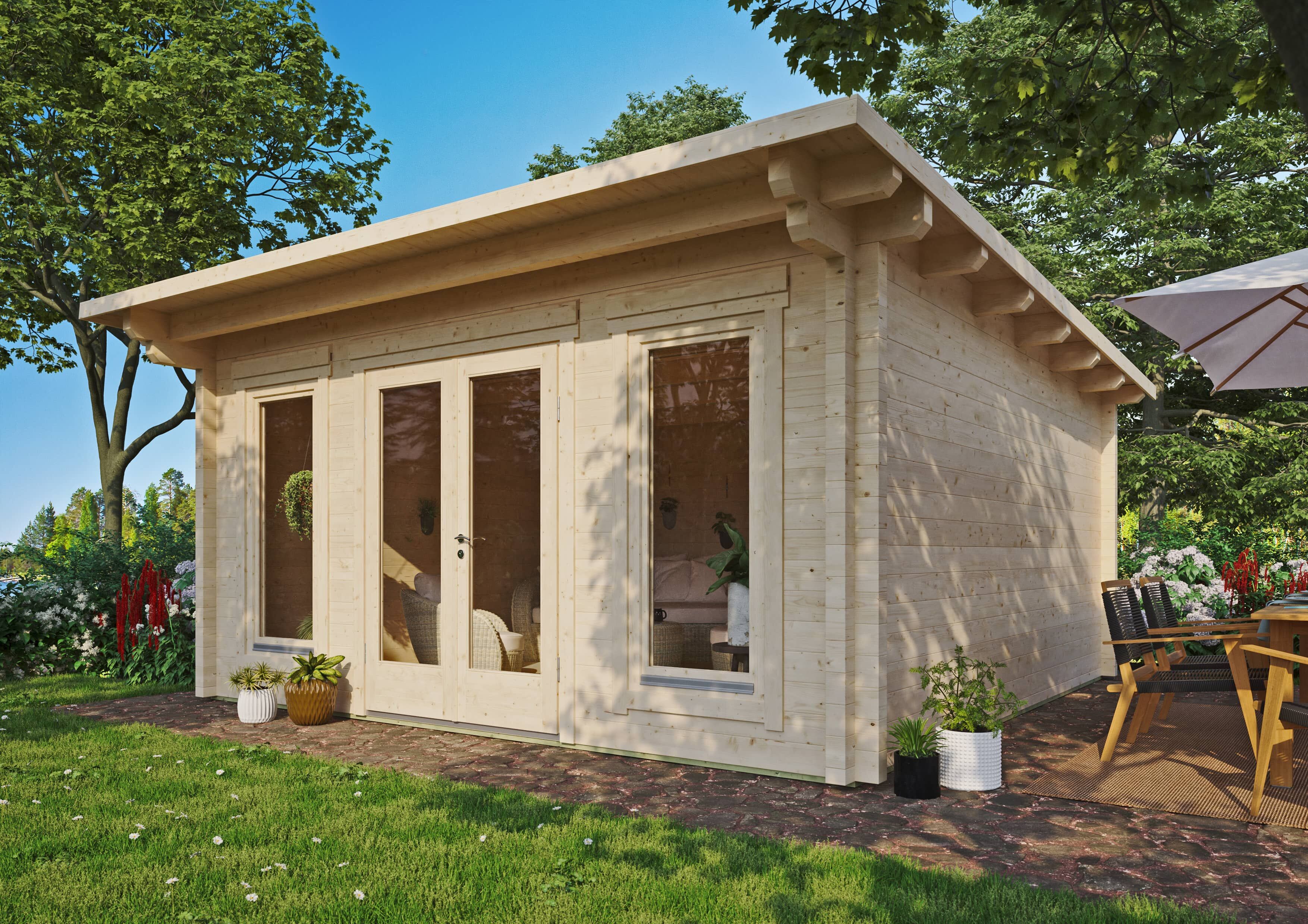 Fjordholz Holzgartenhaus Modell Jacob 90 F | 5x4m