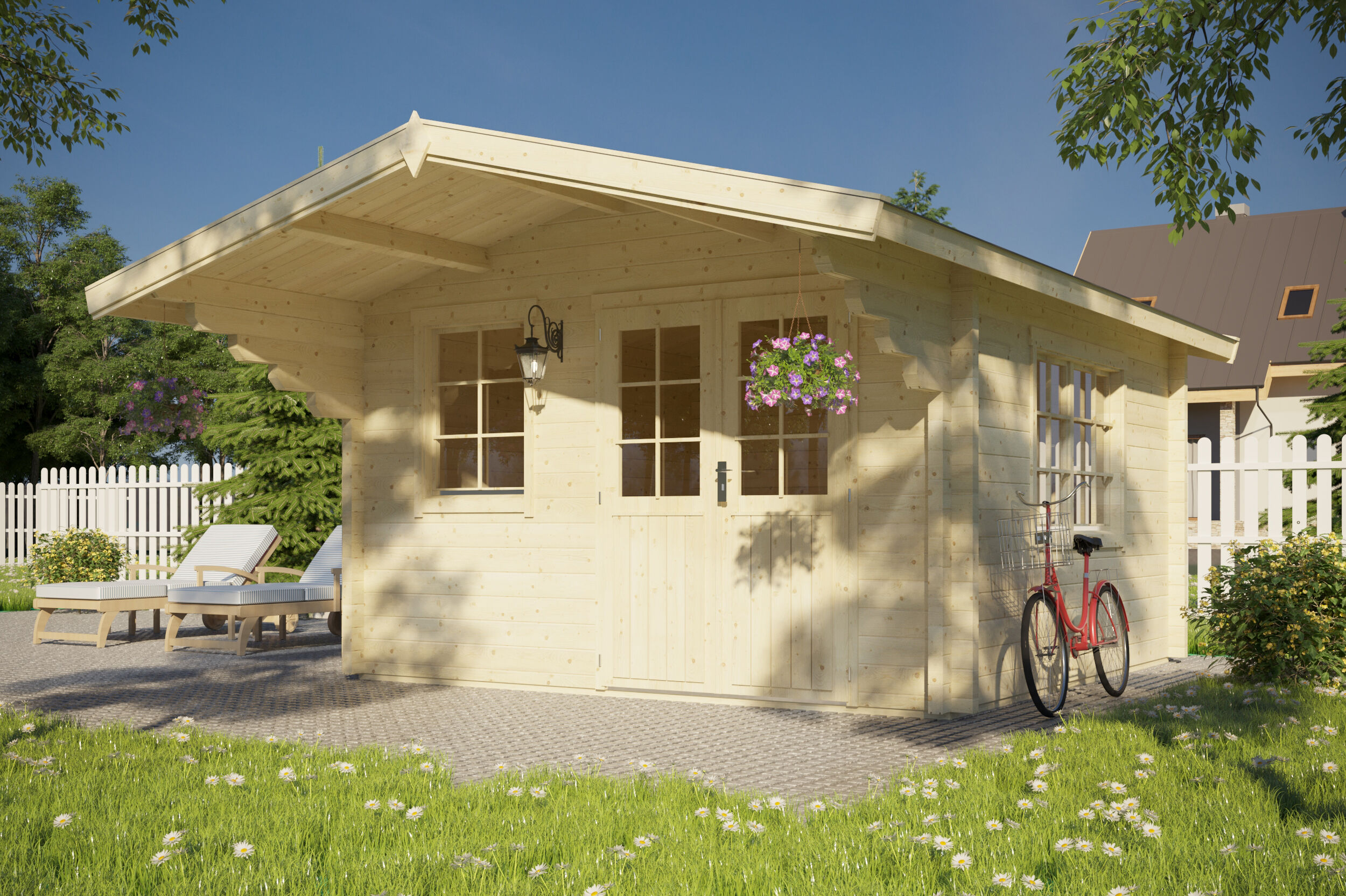 Holzgartenhaus Modell Regina 70 B | 4x3m