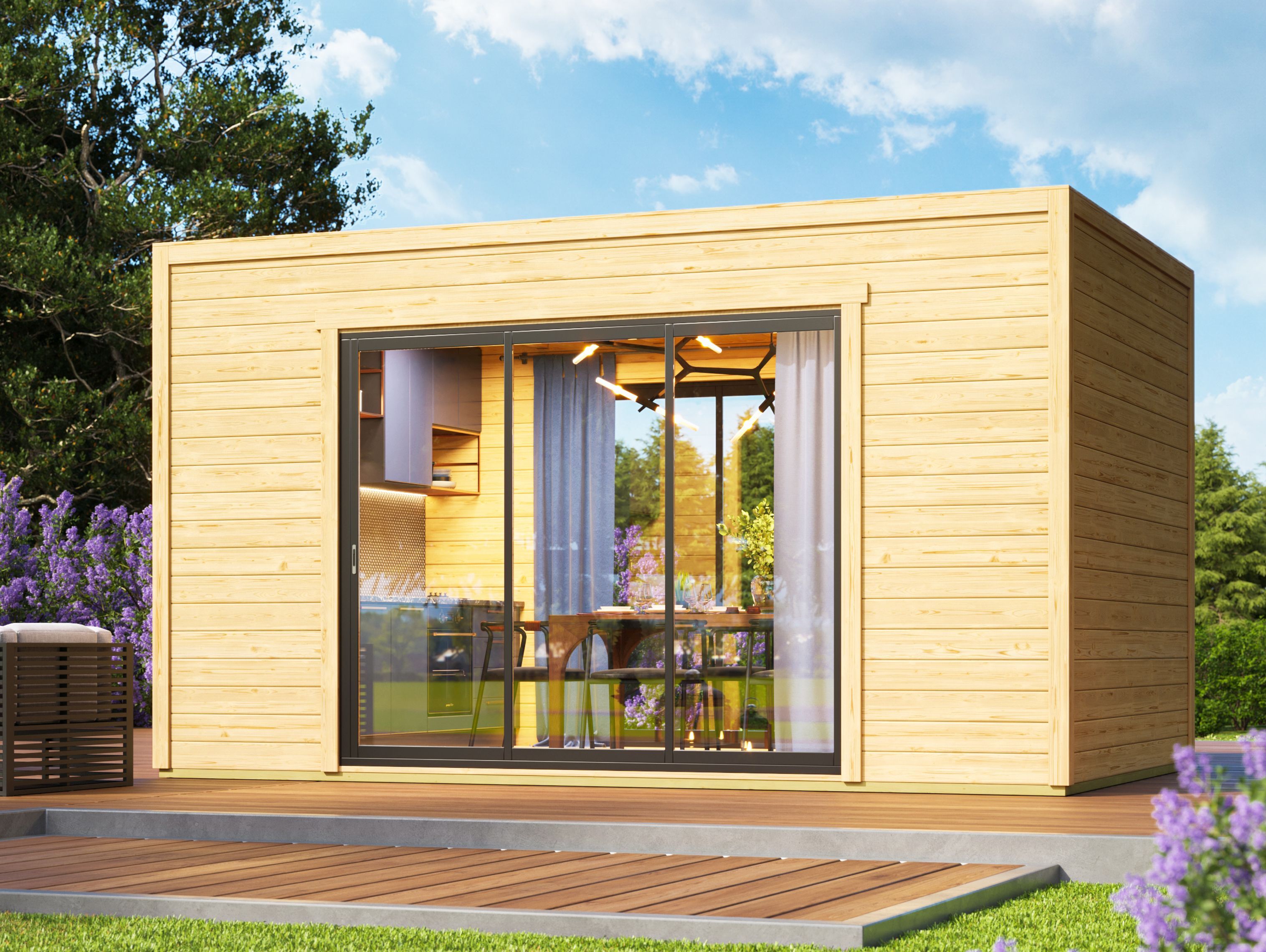 Fjordholz Holzgartenhaus Modell Ramsay 70 B | 6x4m