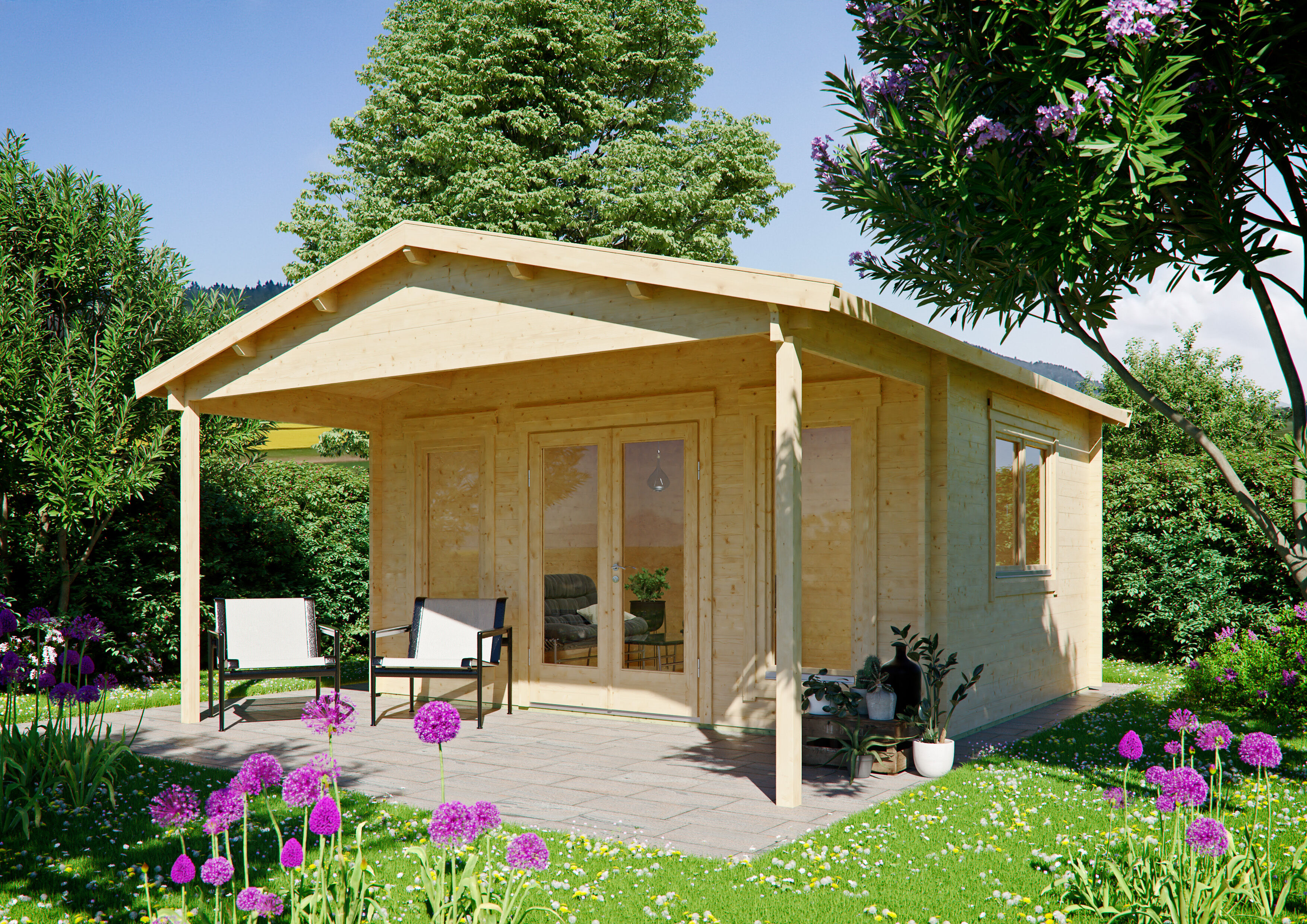 Holzgartenhaus Modell Julia 44 A | 5x4m