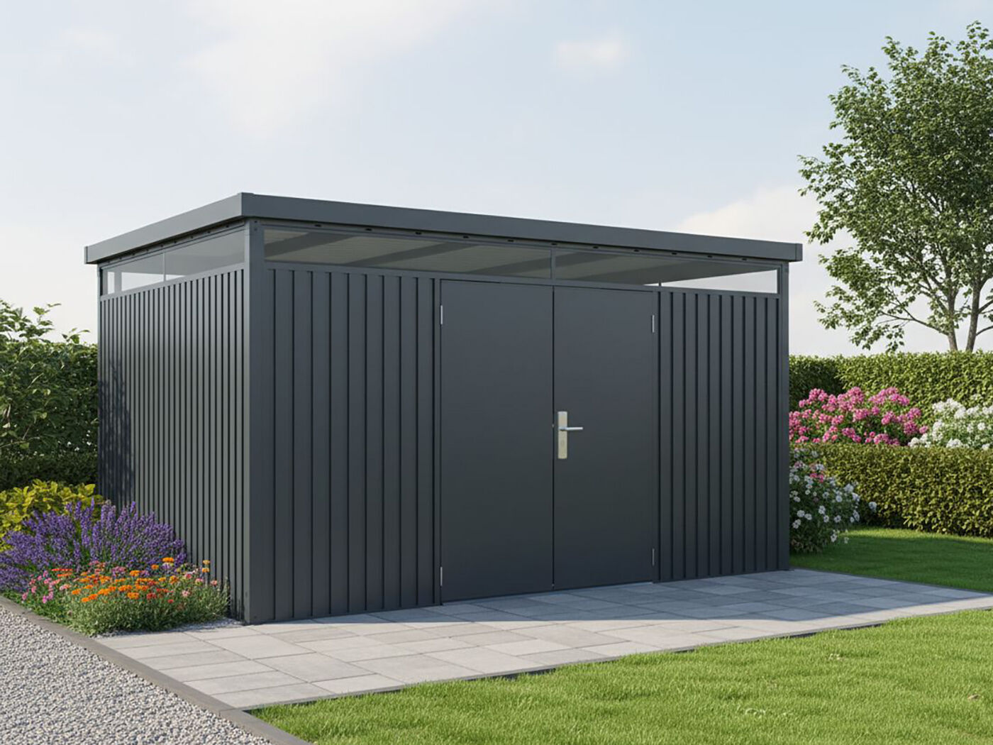 StarLine Metall Gerätehaus Modell Solidum 11,4 m² | 4x3m