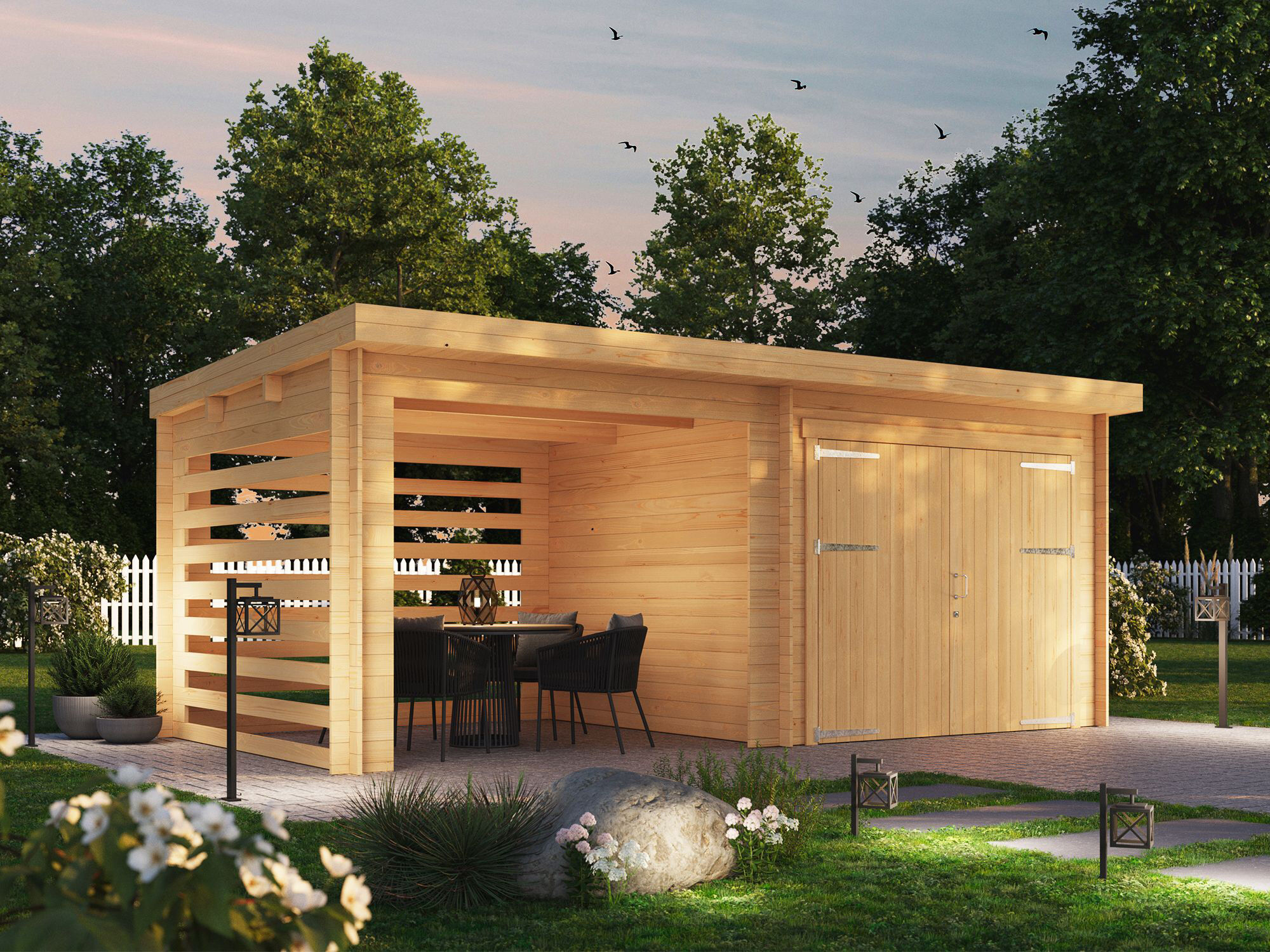 Fjordholz Holzgartenhaus Modell Gardenstore 28 C | 6x3m