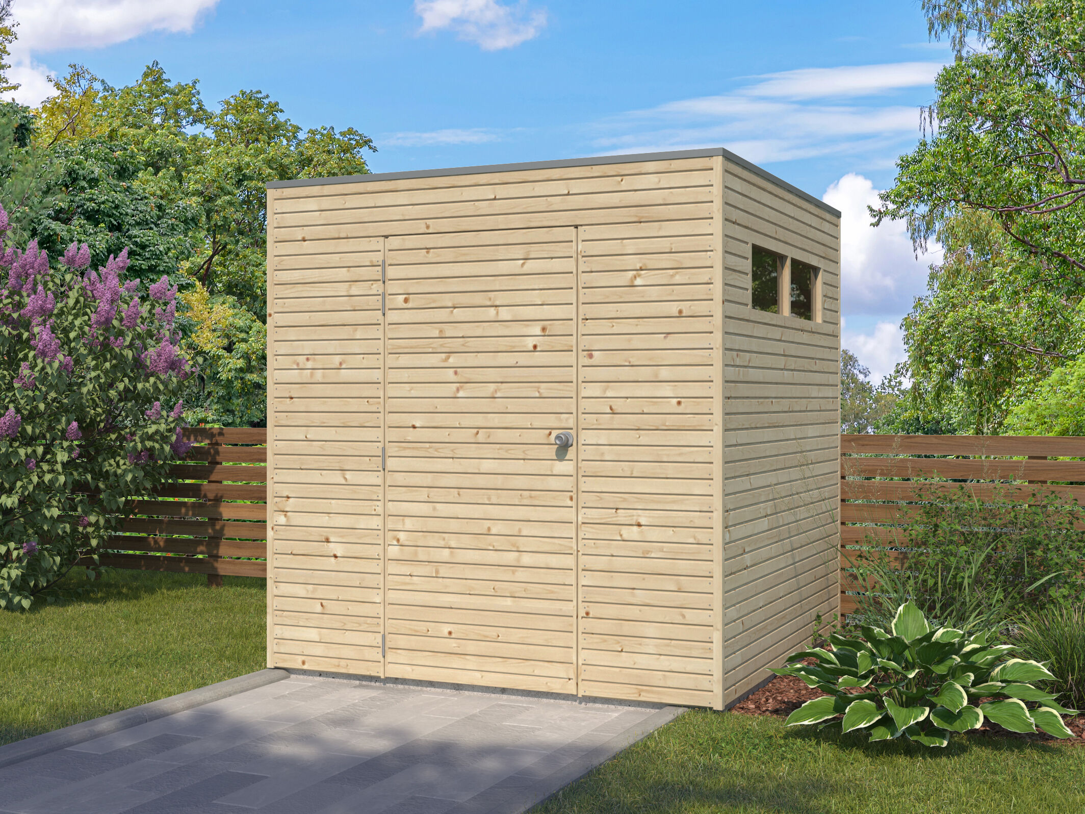 Holzgartenhaus Modell QB-Line 4,41 m² | 2x2m