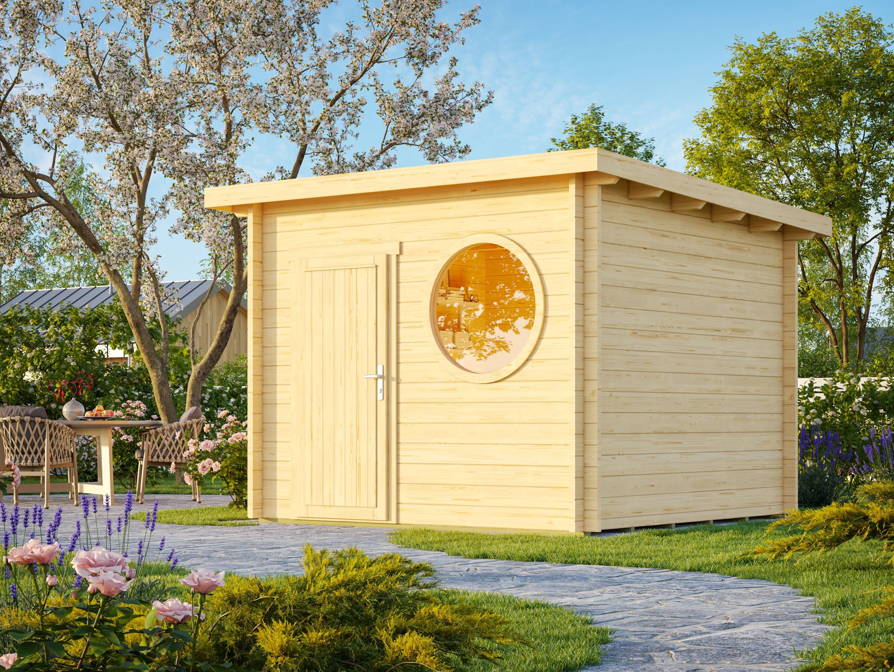 Fjordholz Pultdach Holzgartenhaus Modell Ezra 3N | 3x2m