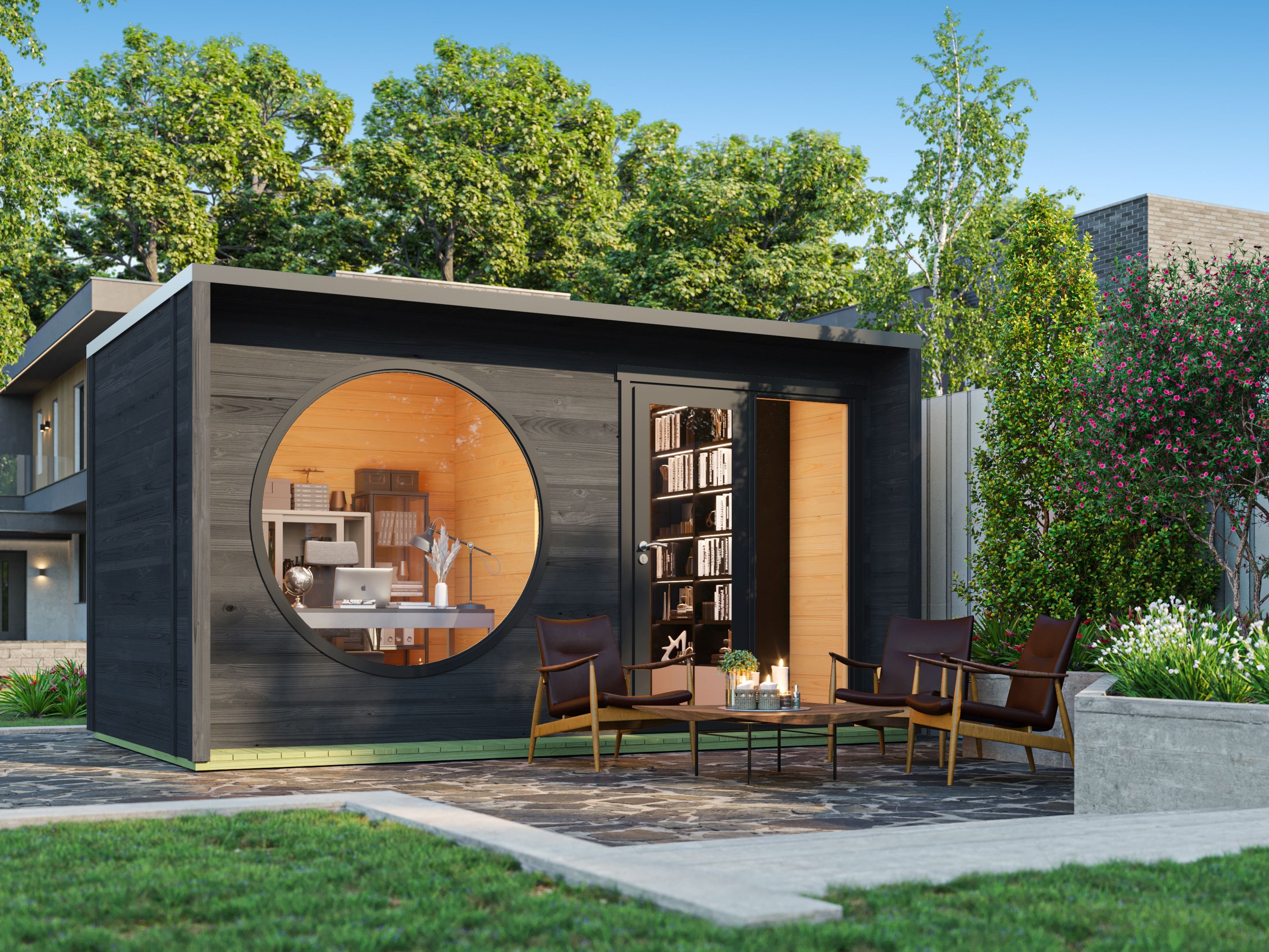 Fjordholz Holzgartenhaus Modell Office Box Größe L sch | 6x3m