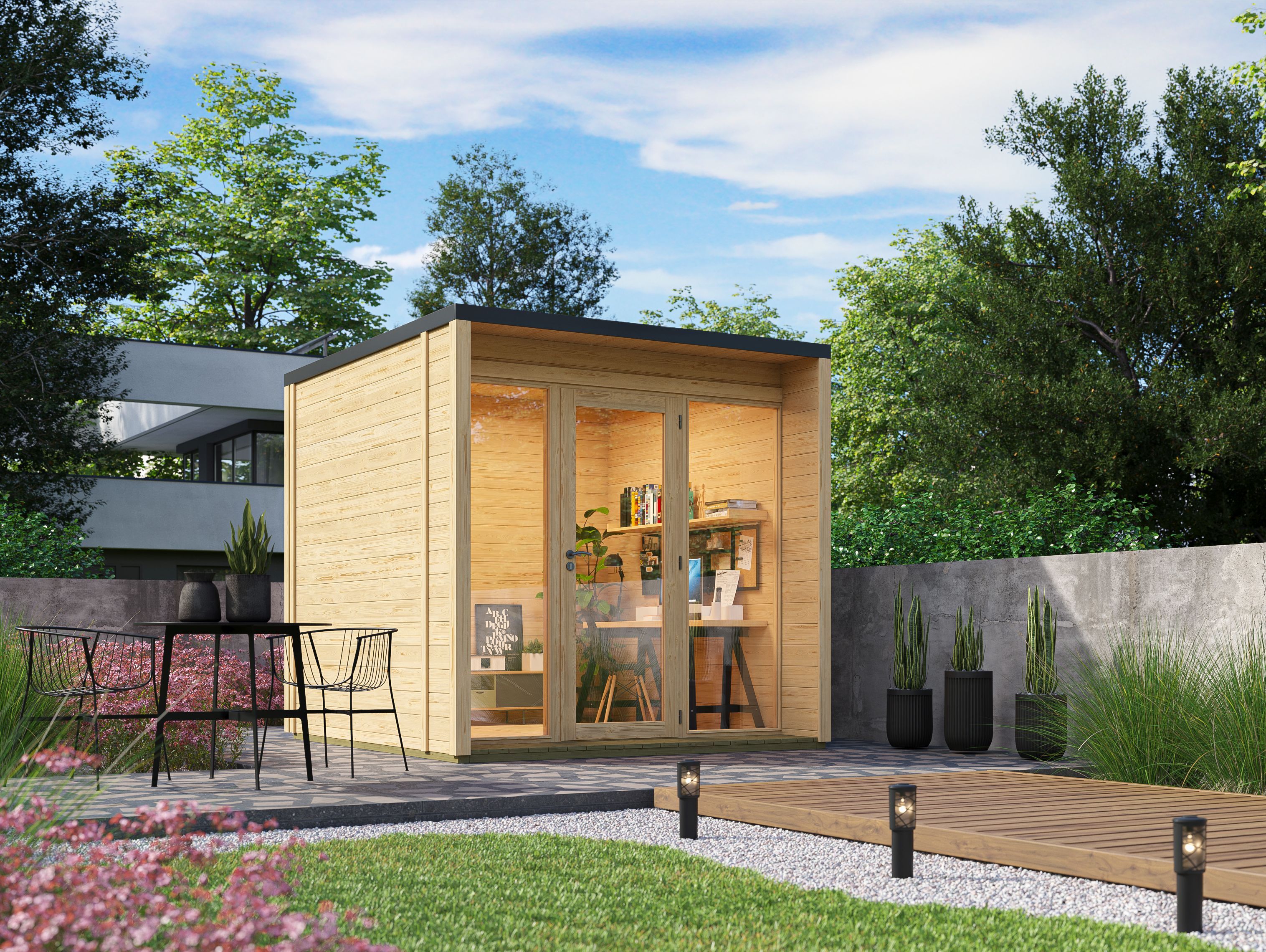 Fjordholz Holzgartenhaus Modell Office Box Größe S nat | 3x2m