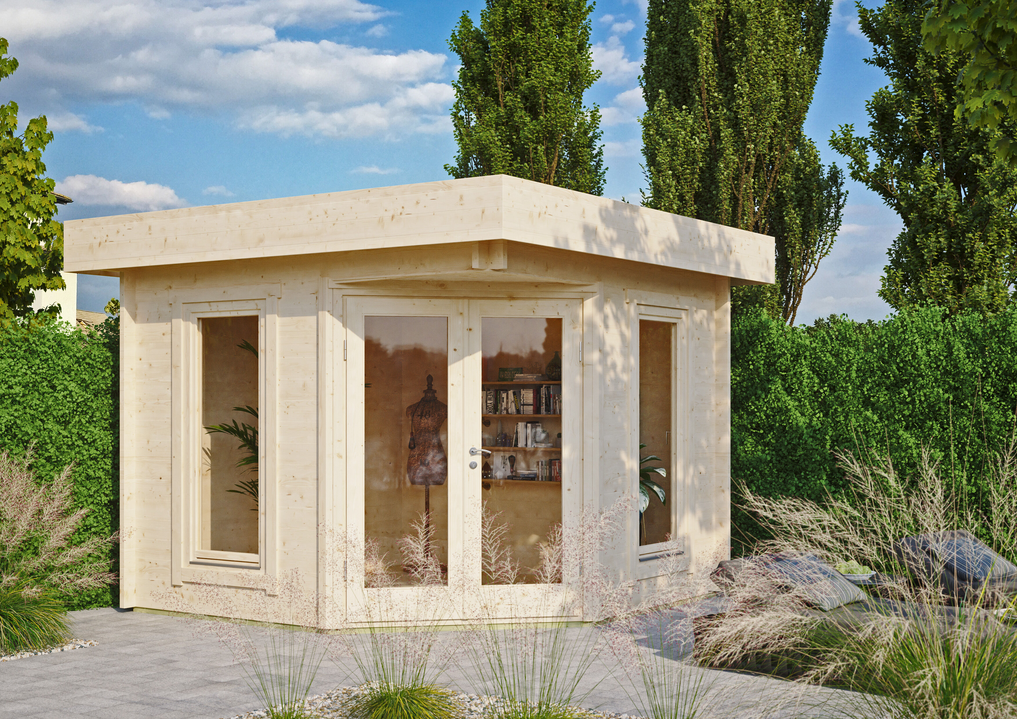 Fjordholz Holzgartenhaus Modell Nora 44 A Modern | 4x3m