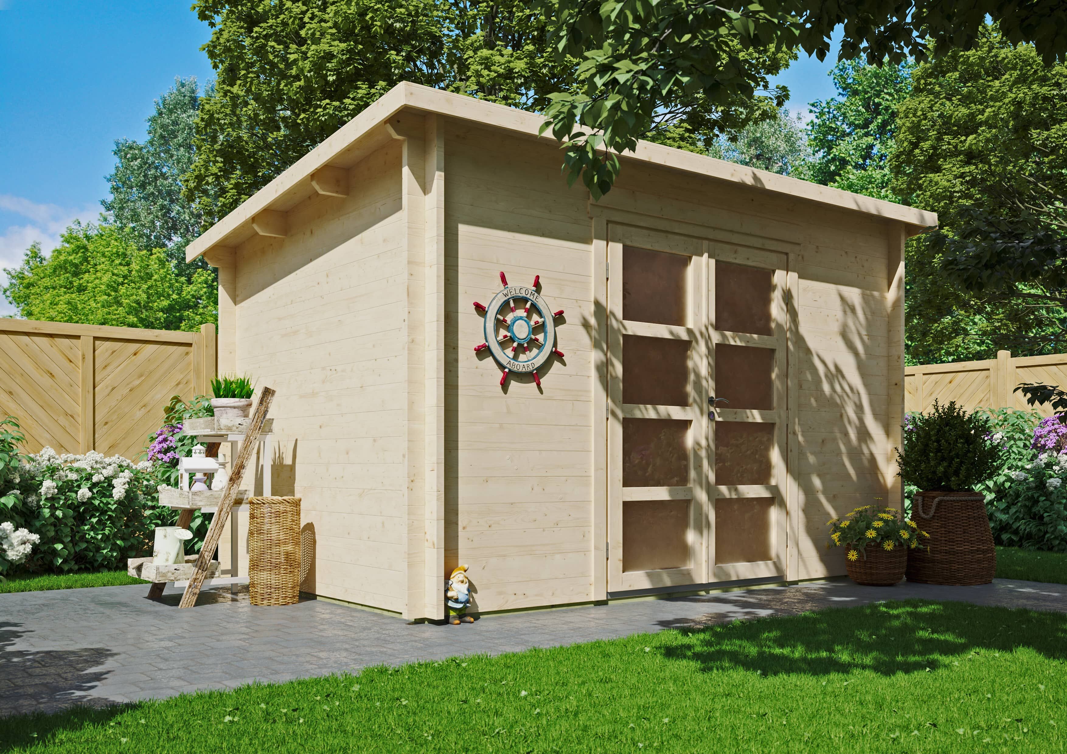 Fjordholz Holzgartenhaus Modell Max 44 E | 4x2m