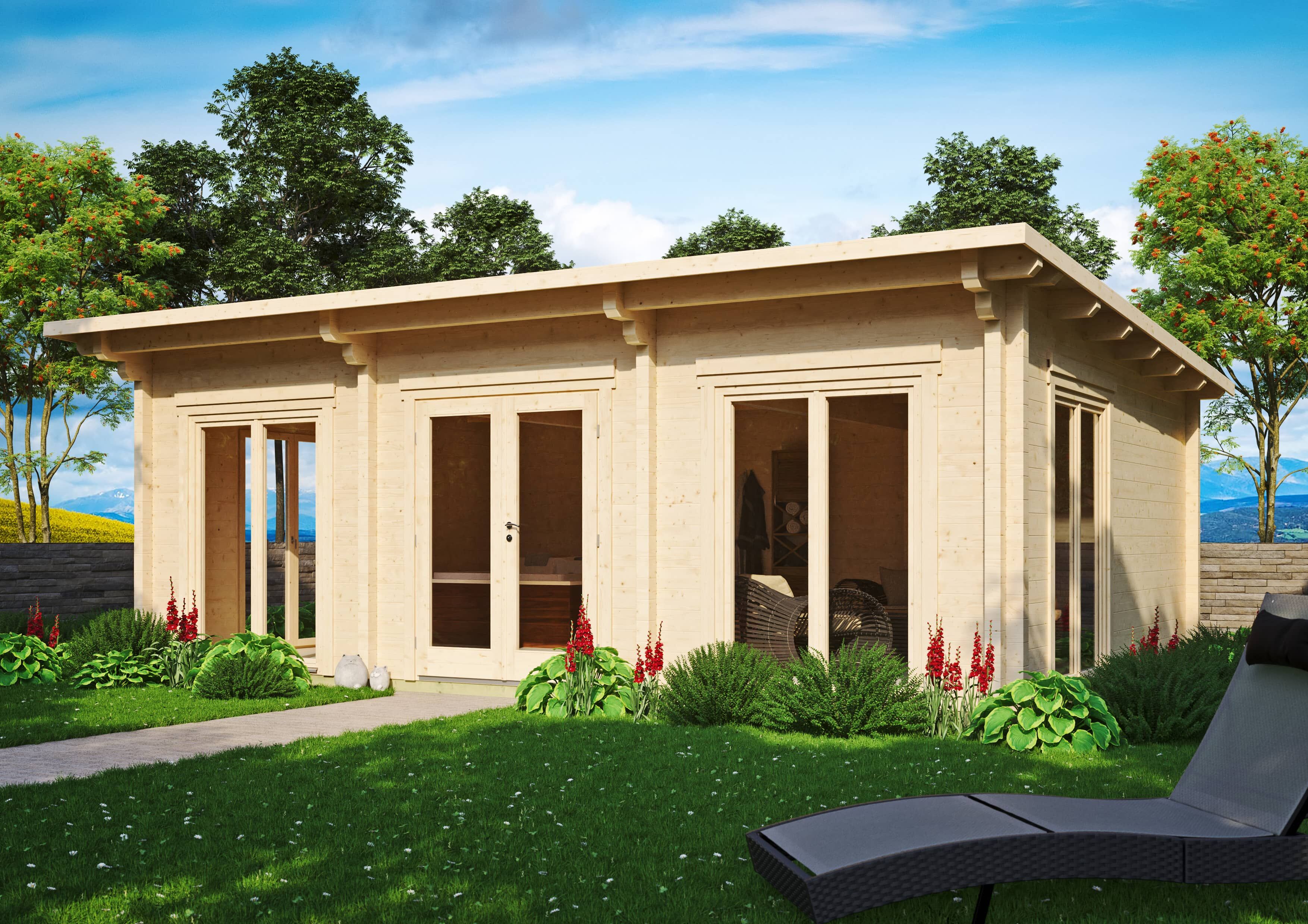 Fjordholz Holzgartenhaus Modell Jacob 90 I | 7x5m