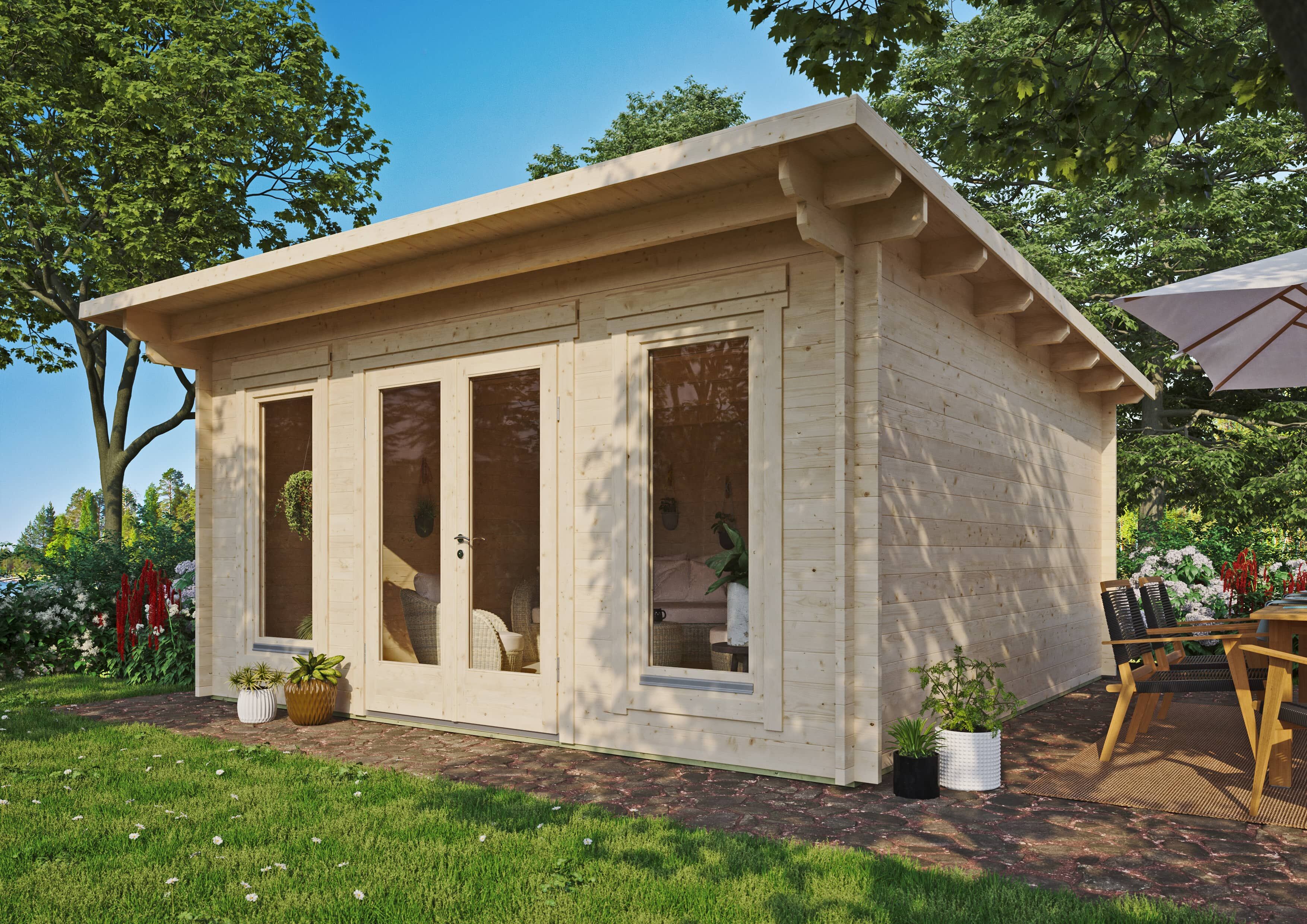 Fjordholz Holzgartenhaus Modell Jacob 44 F | 5x5m